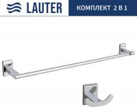 Набор аксессуаров для ванной Lauter 21SH8391 + 21SH9091 (Chrome, 2 предмета)
