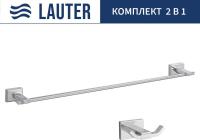 Набор аксессуаров для ванной Lauter 21TS1019 + 21TS1013 (Chrome, 2 предмета)
