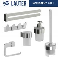 Набор аксессуаров для ванной Lauter 21TS3018 + 21TS3020 + 21TS3008 + 21TS3014 + 21TS3003 + 21TS3022