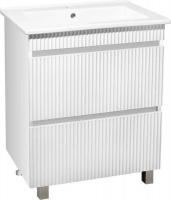 Runo Тумба под умывальник Модена 75 (напольная, белый)