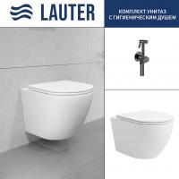 Унитаз подвесной Lauter Vortex 2110830VP + Breez 21GN7072BM