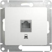 Розетка компьютерная Schneider Electric Glossa GSL000181K (белый)