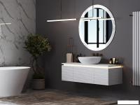 Belux Тумба под умывальник Belux Дубай НП 132 (18, белый матовый)