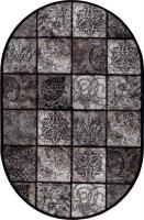Ковер для жилой комнаты Merinos Valencia Deluxe d328-OVAL-BROWN (1.5x2.3)