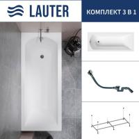 Ванна Lauter Amelia 170 21204070 (с каркасом и сифоном 21Y32002 белый)