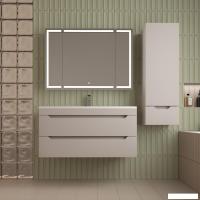 Symbolite Тумба под умывальник Остин 100 Plus 2 ящика (подвесная, крем)