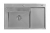 Кухонная мойка Astir Decor Satin C78x51L (с сифоном, дозатором и коландером)