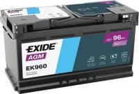 Автомобильный аккумулятор Exide Start-Stop AGM EK960 (96 А·ч)