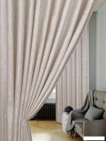 Комплект штор Mio Tesoro Мрамор 150x270 (2 шт, молоко)