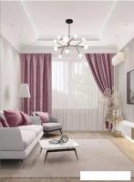 Комплект штор Mio Tesoro Мрамор 200x250 (2 шт, пыльная роза)