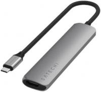 Док-станция Satechi 6-in-1 USB-C Slim Multiport Adapter ST-P6SM (серый)