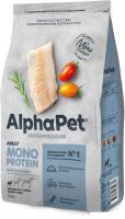 Сухой корм для собак AlphaPet Monoprotein для мелких пород с белой рыбой 1.5 кг