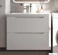 Symbolite Тумба под умывальник Марелла 70 Люкс Plus 2 ящика + Марелла Люкс 70х40 (подвесная, белый м