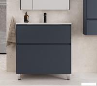 Symbolite Тумба под умывальник Лима 100 Line Plus 2 ящика (графит)