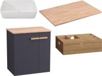 Lauter Комплект мебели для ванной Adri тумба, столешница, раковина 21674A (органайзер 32 см, 59 см,