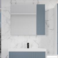 Symbolite Шкаф с зеркалом для ванной Стокгольм 80 (графит софт)