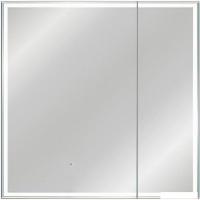 Symbolite Шкаф с зеркалом для ванной Квартет 80x80 (с подсветкой, сенсор на зеркале)