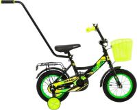 Детский велосипед Zigzag Classic 12 ZG-1201 (черный/желтый)