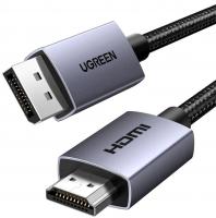 Кабель Ugreen DP125 35843 DisplayPort - HDMI (3 м, черный)
