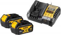 Аккумулятор с зарядным устройством DeWalt DCB1104M2 (18В/2x4 Ач)