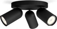 Припотолочная люстра Philips Pongee Plate/Spiral Black 3xNW 230V 915005531301
