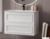 Belux Тумба под умывальник София НП 75-02 (1, белый глянцевый)