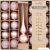 Елочная игрушка Inge's Christmas One - Two - Tree! 40565P416 (19пр, розовый)