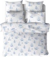 1.5-спальный комплект постельного белья Verossa Сатин 1.5сп 70x70 931145 (Regatta Blue)