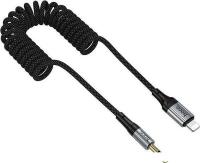 Кабель Hoco UPA33A Lightning - 3.5 мм Jack (1.5 м, черный)