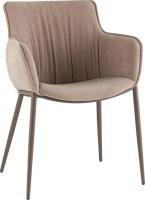 Стул с подлокотниками Stool Group Твигги LV-118-RlL-08-7006 (шенилл бежевый/бежево-серый)