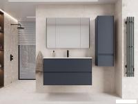 Symbolite Тумба под умывальник Лима 100 Line Plus 2 ящика + Line 100x48 (подвесная, графит)