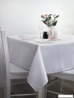 Скатерть Моготекс Рис.2304/010101 (300x150, белый ромб)