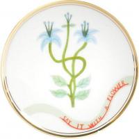 Блюдце Bitossi Botanica BOT00070 (эдельвейс)
