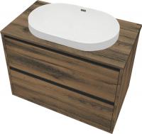 ЗОВ Тумба с умывальником Парма 100 P100LA0MAMC1B-LDSPA6002 (аттик)