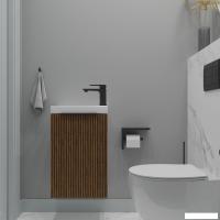 ЗОВ Тумба под умывальник Монови Слим 40 S40LW0MRM7091B (белый/тростник)