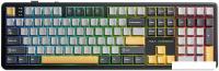Клавиатура AULA F108 (черный/желтый/серый, Aula Volcanic Pink, без кириллицы)