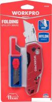 Нож строительный Workpro WP211018