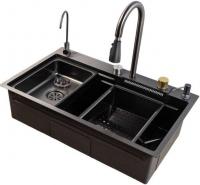 Кухонная мойка MARRBAXX B7546-R Decor B7546-DMR (графит/темно-серый)