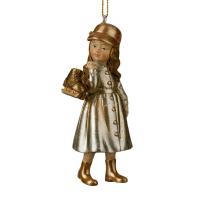 Елочная игрушка Erich Krause Decor. Девочка с коньками золотая 64497