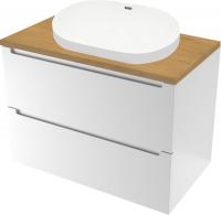 ЗОВ Тумба с умывальником Дион 100 D100LWP0M9003MKV5-HPL38T6002