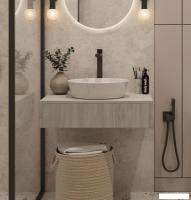 ЗОВ Тумба под умывальник Токио Премиум 70 TP70ELSPTOC2 (вяз либерти серебряный)