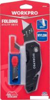 Нож строительный Workpro WP211017