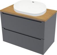 ЗОВ Тумба с умывальником Дион 70 D70LAFM7015MKV5-HPL38T6002