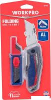 Нож строительный Workpro WP211012