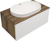 ЗОВ Тумба с умывальником Кито 80 K80LA0MWM-LDSPA6002 (аттик/белый матовый)