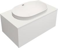 ЗОВ Тумба с умывальником Кито 70 K70LW0MWM-LDSPW6002 (белый матовый)