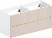 ЗОВ Тумба под умывальник Лира 120 L120MW0MTGVG (тальк)