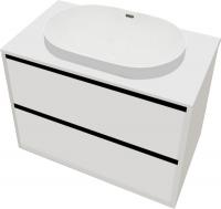 ЗОВ Тумба с умывальником Парма 70 P70LWP0MWMC1B-LDSPW6002 (белый матовый)