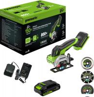 Угловая шлифмашина Greenworks GD24UCS 3402007CUA (с 1-им АКБ)