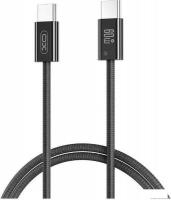 Кабель XO NB-Q273 USB Type-C - USB Type-C (1 м, черный)